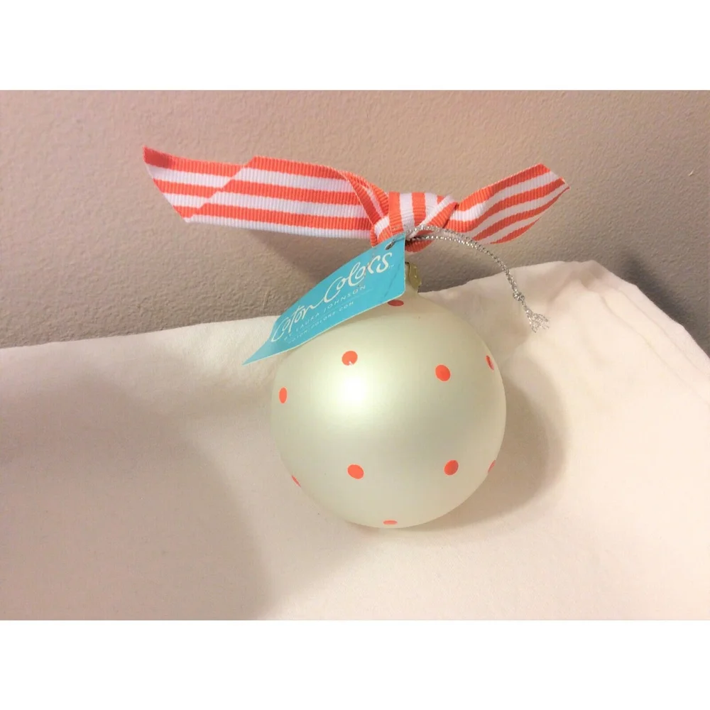 NIB Coton Colors Best Babysitter Glass Ornament by Laura Johnson 3 Inch